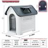 All-Season Waterproof Outdoor Dog House for Small To Large Dogs