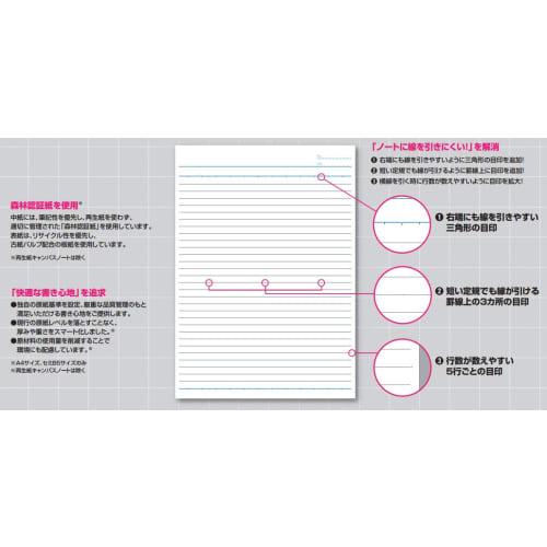 KOKUYO S&T Campus Note A-lined 5-book pack No-3AN x 5