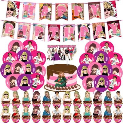 44PCs Birthday Party Decorations Birthday Party Decorations Set, Birthday Party Supplies For Child And Adult, Happy Birthday Banner Balloons