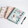 Customizable A6 Size Spiral Bound Notebook Simple Design Printed Manifestations Dairy Journal Planner with PP Cover