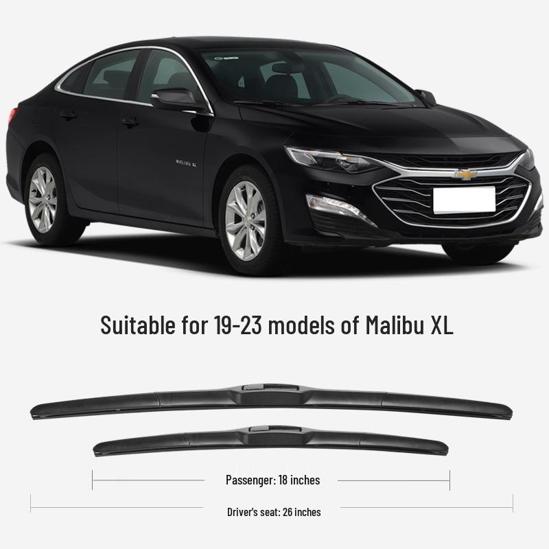 

Chevy Malibu XL Wiper Set: Includes 21 Front Wipers, 22 Rear Wiper, Suitable for 2019-2020 Models