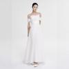 Korean Version of Simple Tube Top Wedding Dress Super Fairy Retro Sweet White Travel Photography Light Wedding Dress Out Dress Women