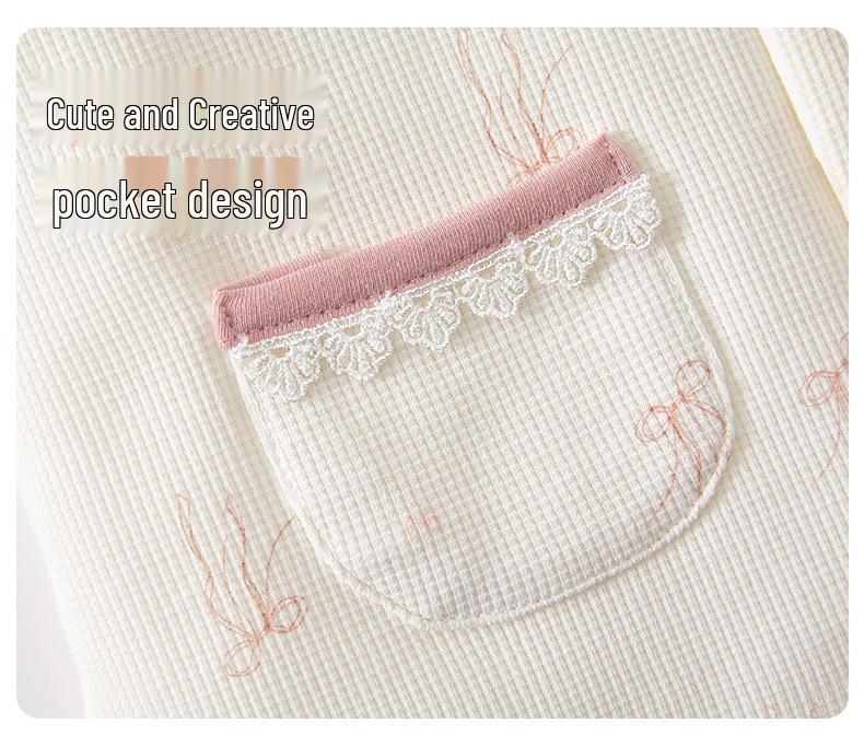 Jesienno-zimowy zestaw wyjściowy dla dziewczynki: Lekkie wypełnienie bawełniane 80g, Ciepłe i urocze ubranka dla noworodków