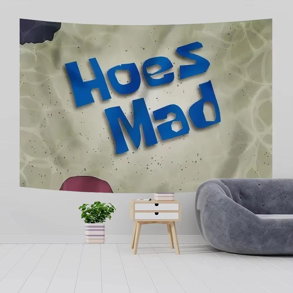

Hoes Mad Funny Tapestry Wall Hanging Living Room Decor Aesthetic Bohemian Decor Sofa Blanket Decoration Tapestry Gift 74x94cm(29x37in)