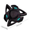 SCIONE Luminous Fingertip Gyro Aluminum Finger Gyro Metal Colorful Luminous Rotating Decompression Toy