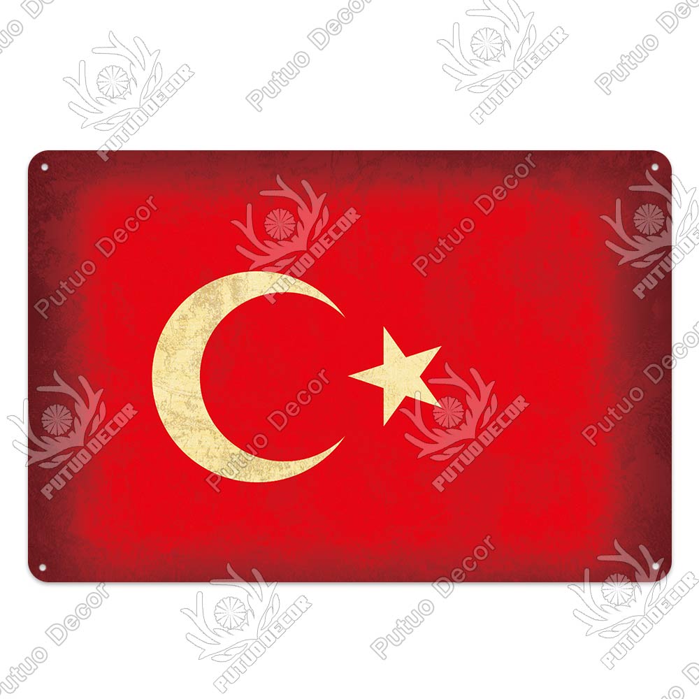 Dekorationsflagga Vintage Plakett Metallplatta Tennskylt Väggkonst Dekoration Affischer Man Cave Bar Pub Vardagsrum Hem Järnmålning