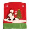 Chair 3d Christmas Cover Home Dining Seat Decor Party Reindeer Santa Snowman