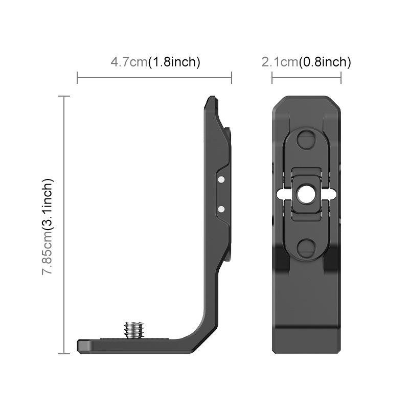 8PULUZ Quick Release Mount for Insta360 X4/X3, Vertical/Horizontal Shooting, Magnetic Extension for Sports Cameras