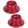 2pcs M18 Bicycle Crank Cover Screw Cap Dustproof Waterproof Aluminum Alloy Parts for Prowheel Hollow Integrated