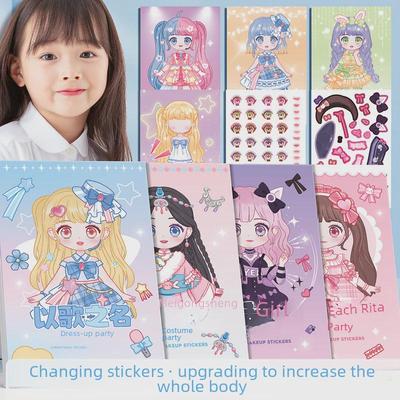Kaba Bear Princess Dress-Up Sticker Book for Girls