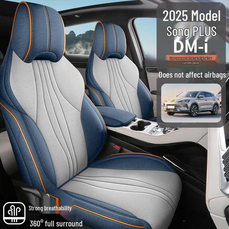 BYD Song PLUS Seat Covers: Glory Edition DMI/EV, Linen, 25 Models, Fully Enclosed Design