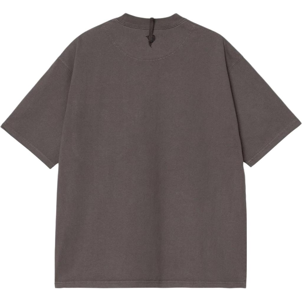 Carhartt WIP X Invincible Collaboration FW24 Pigment Dyed T-Shirt Pocket Label Logo Round Neck Short Sleeve T-Shirt Unisex Tops A242063-26-PG