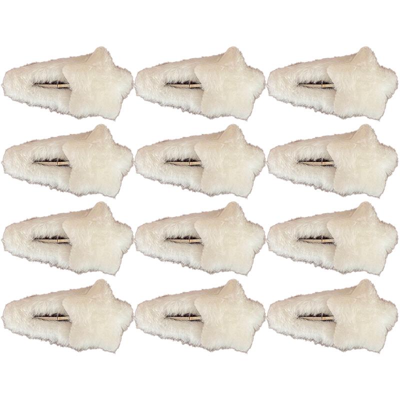 New Sweet Plush Hairpin Women Cute Star Shape Hair Clips Large Side Broken Bangs Bb Clip Fashion Girls Hair Accessories