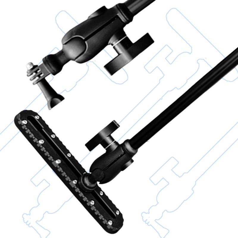 Multiple Angles Plastic Camera Brackets Safety Camera Holder With Long Arm for Kayaks Water Sport