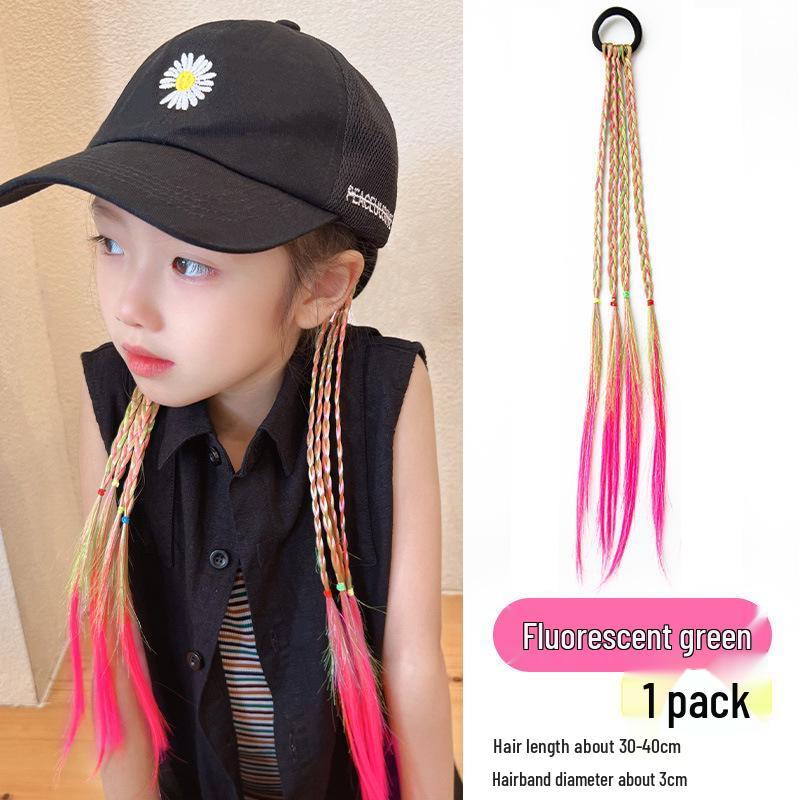 Children's Colorful Braided Hair Ties - Sweet & Cool Ponytail Accessories
