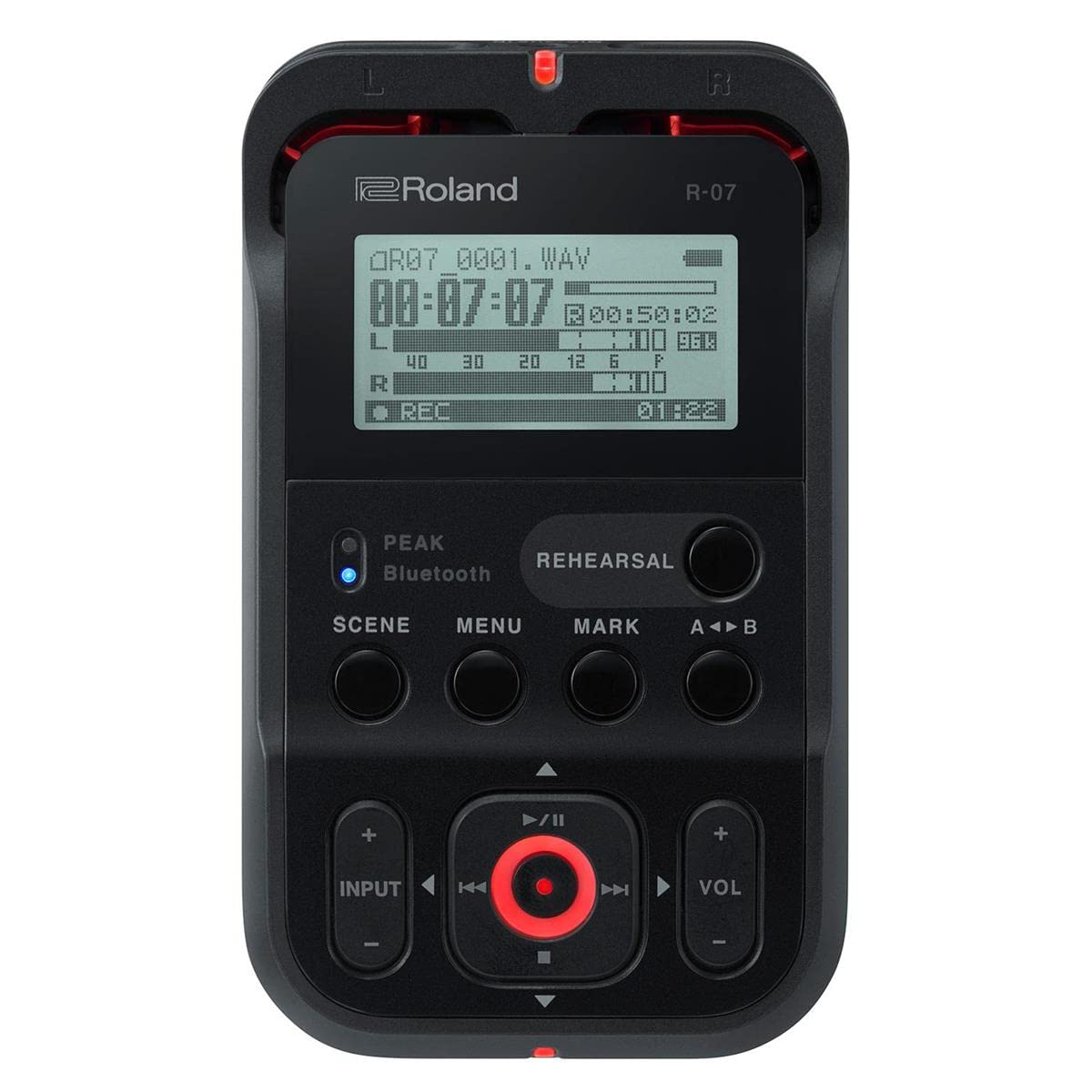 

Roland Audio Black R-07-BK, High-Resolution Recorder,