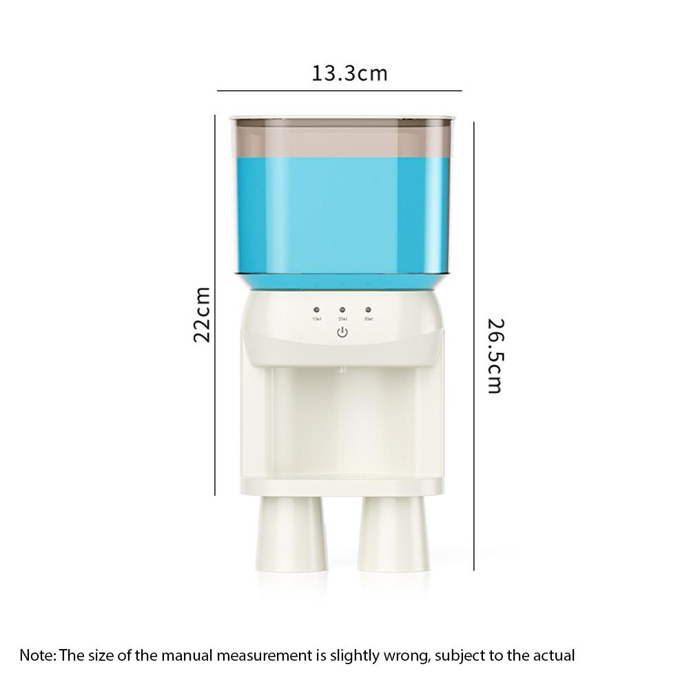 Automatic Mouthwash Dispenser Touchless Sensor Wall Mounted Mouthwash Dispenser with 2 Magnetic Cups 3 Dispensing S Waterproof Refilla