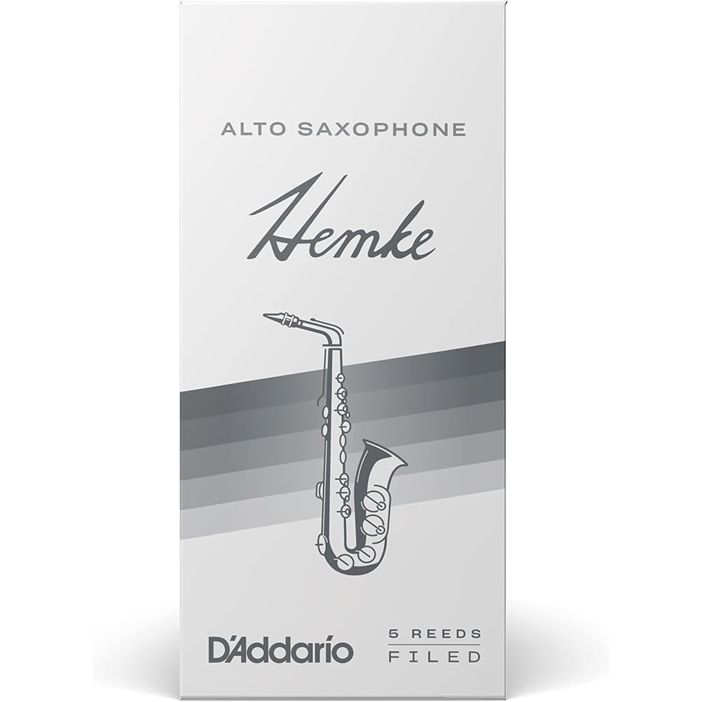 D'Addario WoodWinds Daddario Reed for Alto Saxophone Frederick L. HEMKE RHKP5ASX350 [Hardness: 3....