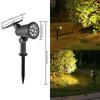 Super Bright Waterproof Solar Garden Spotlight: Dual-Purpose Landscape Lawn Light for Outdoor Villas