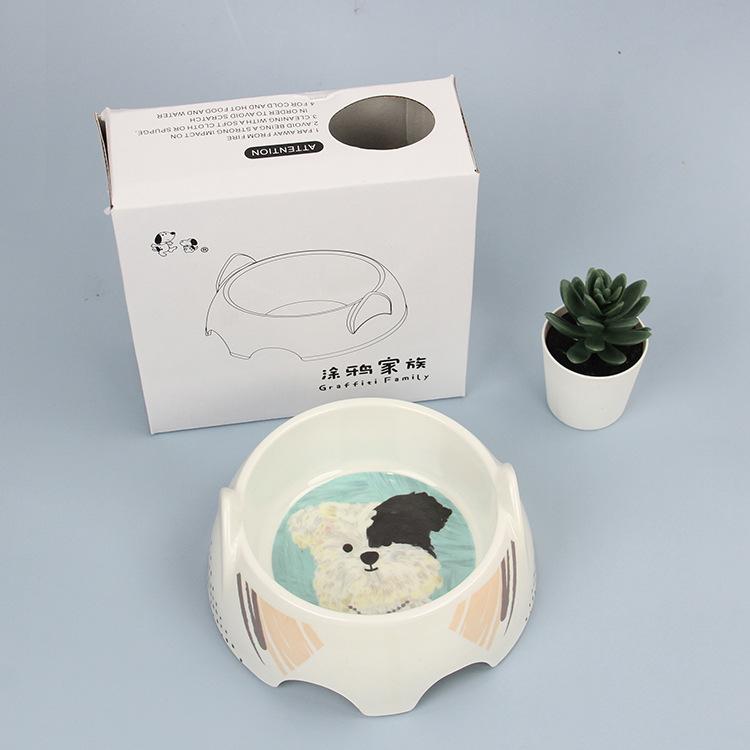 

Питомец Меламин Новая Миска Милая Форма Кошка И Собака Универсальная Противоударная Товары для Питомцев