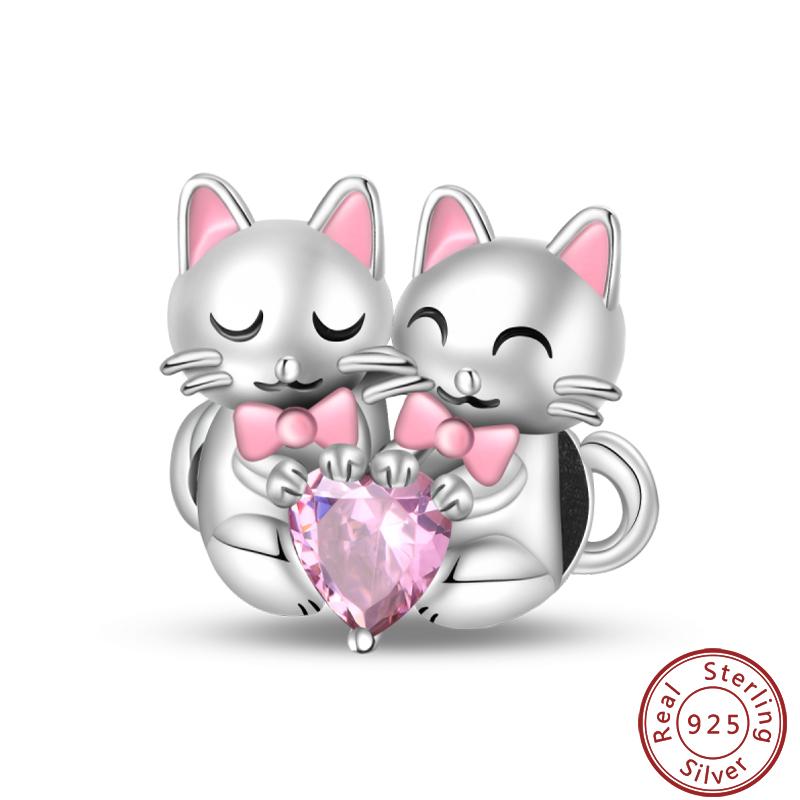 Cute Cat And Dog Series Copper Moon Butterfly Paw Print Charms 3Mm Diy Fine Jewelry Gifts Making