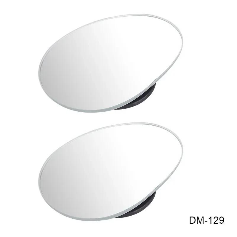 2pcs Car Mirror Wide Angle Car Blind Spot Mirrors 360° Adjustable Auxiliary Rearview Mirrors HD Frameless Small Round Mirror