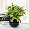 36 cm 3 Köpfe Künstliche Palme Kunststoff Bambus Zweig Tropische Topfpflanzen Gefälschte Gras Für Home Desktop Pflanze Wand Dekoration