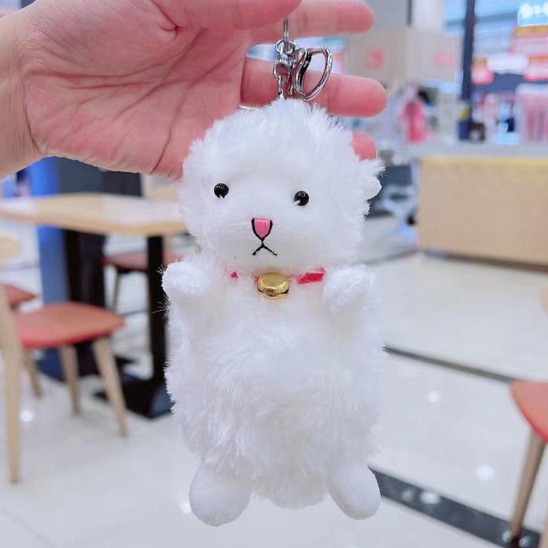 Douyin Influencer Little Lamb Plush Keychain and Bag Pendant