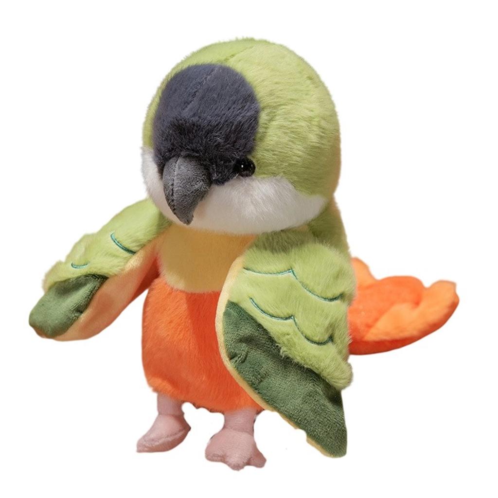 Cute Parrot Hand Puppet Plush Toy Suitable For Children As A Gift