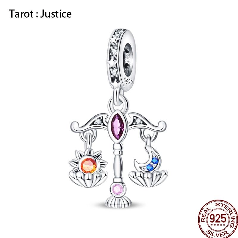 New Copper Magic Tarot Series Green Zircon Tree Of Life Charms Bead Fit Pan Bracelets Diy Madam Jewelry Gift