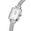 Danielwellingteon Quadro Mini Sterling Silver Milanese Mesh Women'S Watch