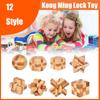 Bamboo IQ For Adults Kids Children Interlocking Puzzle Toy Brain Teaser Classic Toys Kong Ming Lock