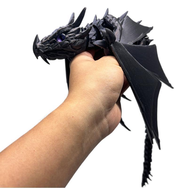 1pc 41cm Creative 3D Printed Flying Dragon Toy Animal Model Figurines & Miniatures