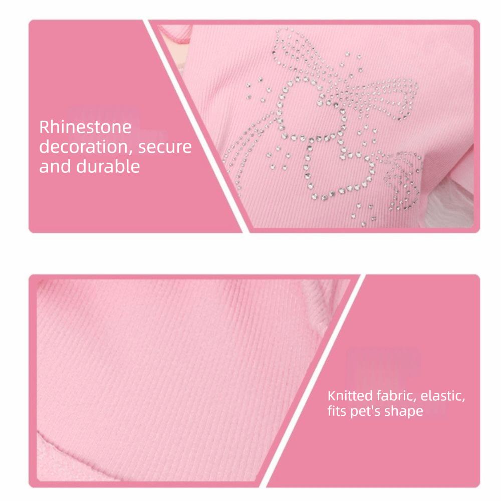 Fashion Lotus Leaf Edge Pet Base Dress Lover Pattern Solid Color Dog Skirt Shirts Soft Comfortable Pet Princess Dresses Party