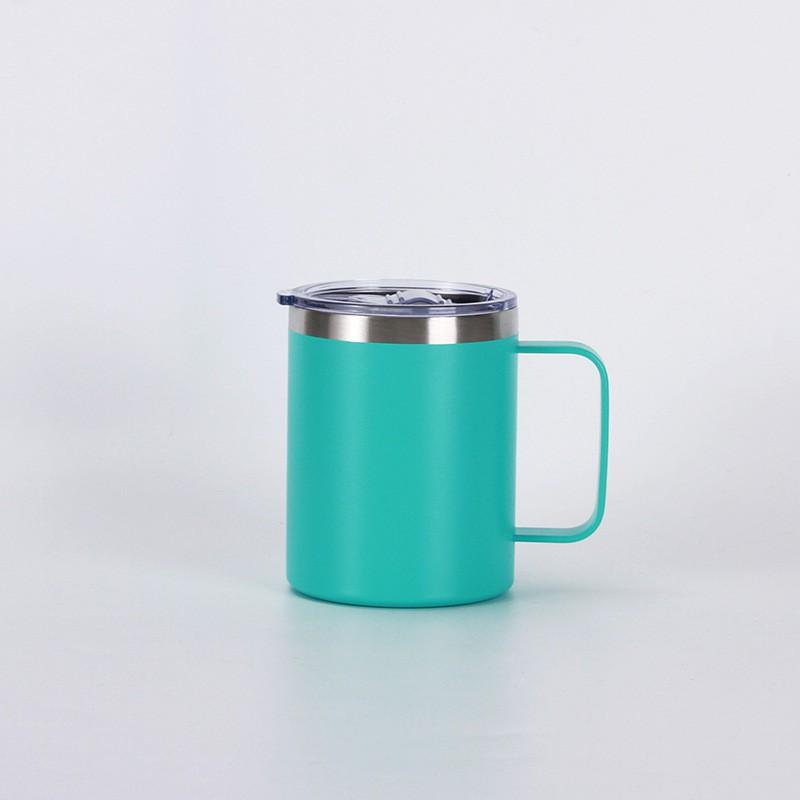 12oz Stainless Steel Vacuum Insulated Travel Mug With Handle Leakproof Coffee Cup Office Home Outdoor Use