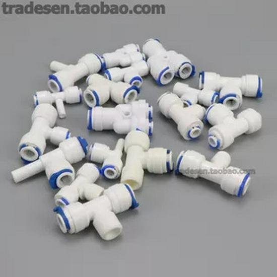 Accessoires Tés à connexion rapide pour purificateur d'eau RO