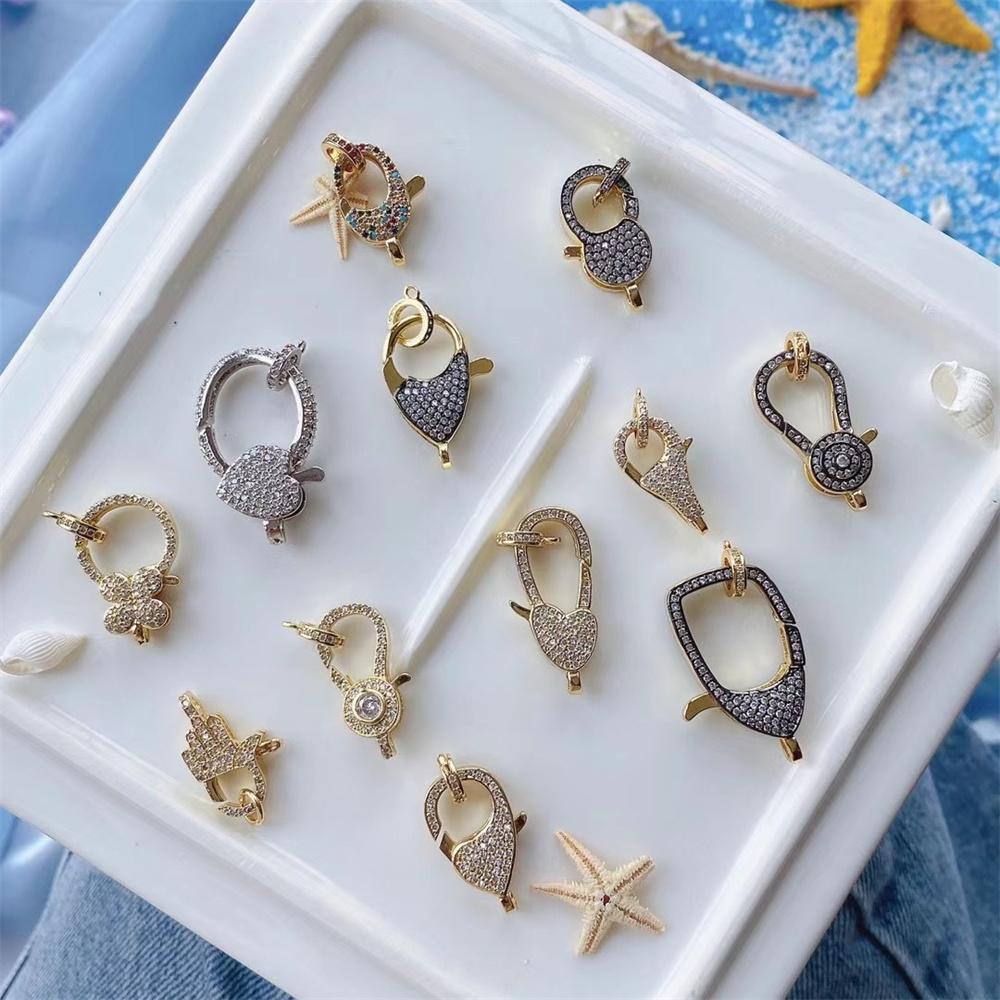 

Модные персонализированные ювелирные изделия, позолоченные ювелирные изделия с кубическим цирконом, ювелирные изделия с застежкой-лобстером