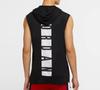 Jordan Gilet da Basket Senza Maniche con Cappuccio Air Dri-Fit con Stampa di Lettere CW0373-010