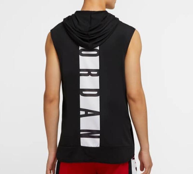 Jordan Gilet da Basket Senza Maniche con Cappuccio Air Dri-Fit con Stampa di Lettere CW0373-010