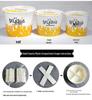 Snack Platter Box: Small Snacks & Fried Chicken Family Bucket with Four-Compartment Round Plate