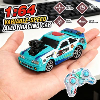 1/64 Mini RC Drift Racing Car Alloy Vehicle Toys 2.4G 4WD High-speed Desktop Remote Control Sports Cars Boy Race Game Xmas Gifts