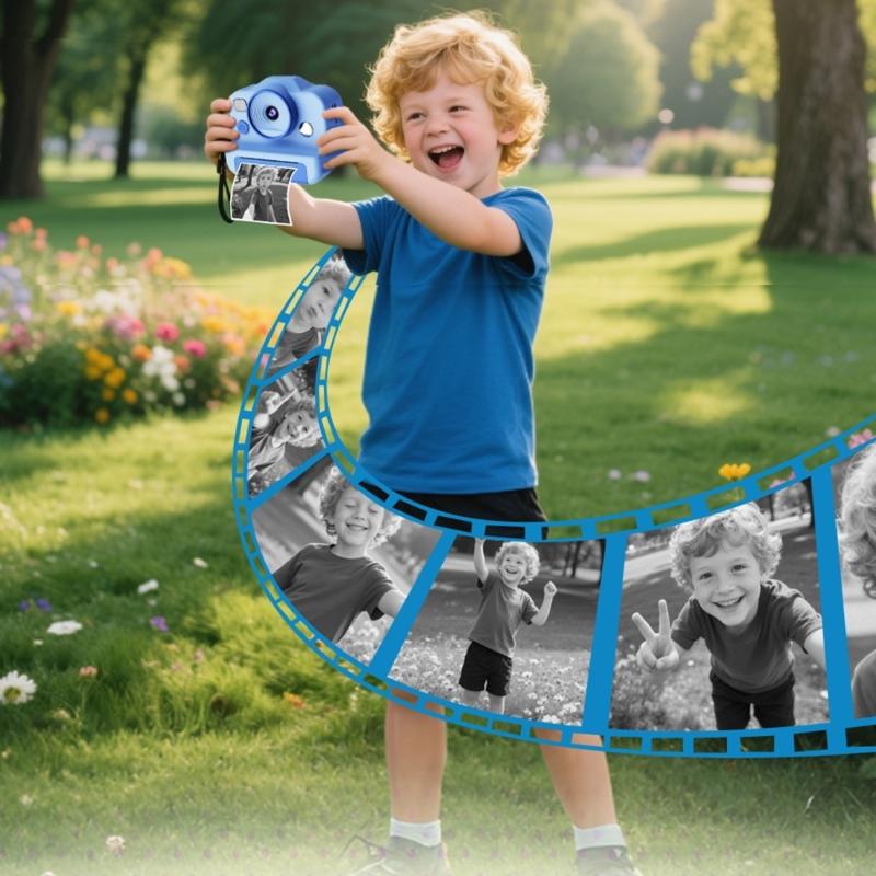 High Resolution Children's Digital Camera with Double Lens 4800W Pixels and Instants Thermals Printing for Creative Expression and Photo Memory