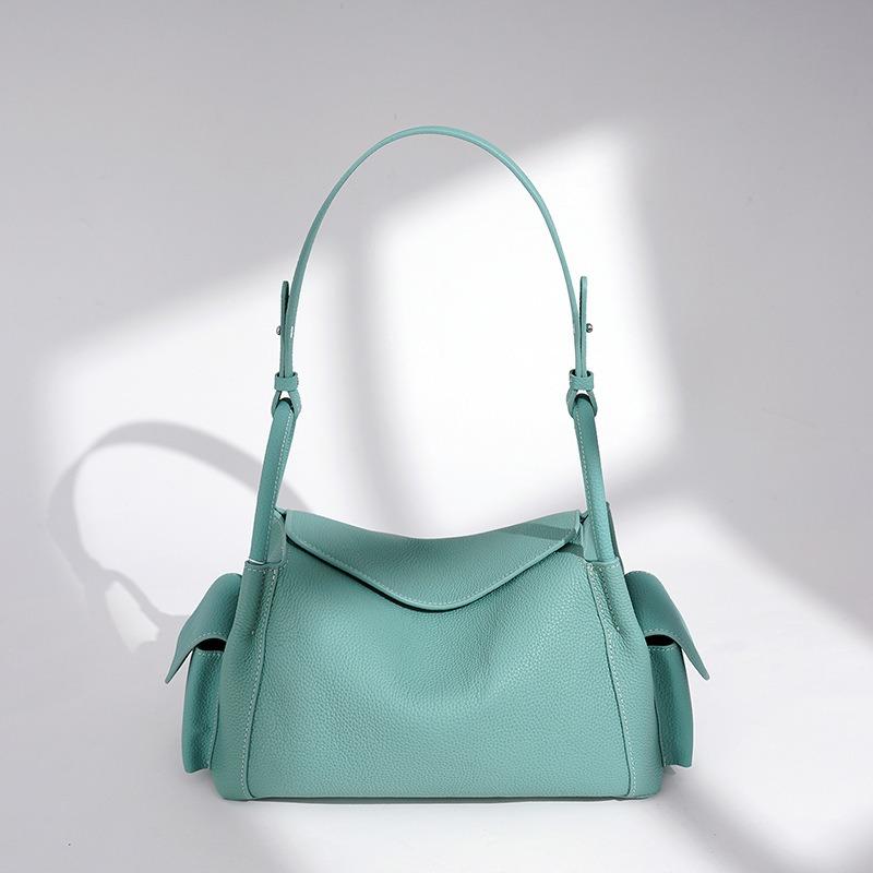 Fashion women's bag summer lazy wind Korean high-end single shoulder armpit bag commuter leather women's large-capacity handbag