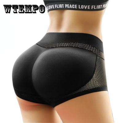 Frauen Gepolsterte Push-Up Höschen Kolben-heber Shaper Gefälschte Ass Gesäß Hüfte Pads Unsichtbare Steuer Höschen Briefs Unterwäsche Dessous