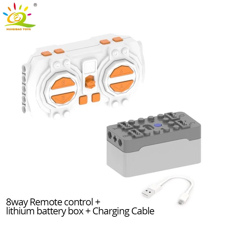 MOC Technical Power Function Train M L XL Motor IR Building Blocks High Tech Parts Bricks DIY Car Truck Construction