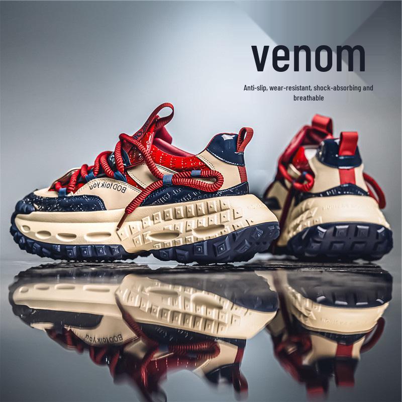 

Men s Trendy Sports Casual Shoes - 2025 Autumn Collection with Thick Sole for Teens 44 синій/червоний