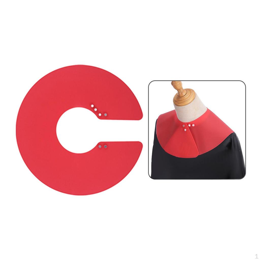,Professional Hair Cutting Collar Silicone Neck Cape, Clasp Design Waterproof Adjustable ,for