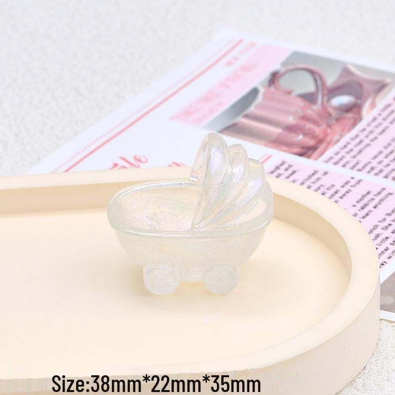 

Брелок-крем с клеем в виде коляски для малышей в 3D-стиле - украшение из смолы своими руками