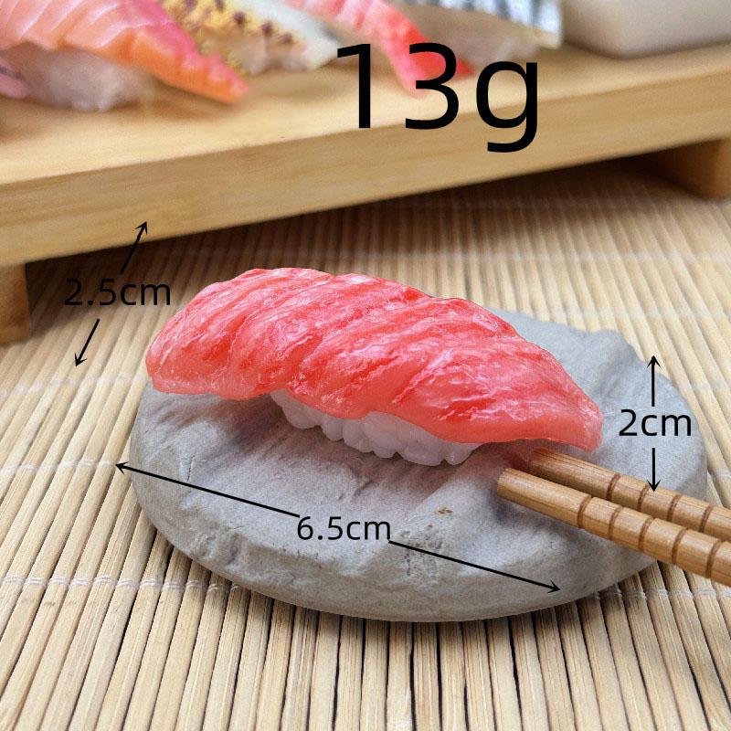 Symulacja 3d Model Sushi Zabawki do gotowania Japońskie jedzenie Sushi z łososiem Kulka ryżowa Symulacja Model jedzenia Rekwizyty wystawowe Brelok Biżuteria