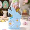 Plstěná velikonoční dárková taška Měkká 3D taška s králíčkem Dětská velikonoční taška na sladkosti s králíčkem Dětské drobnosti